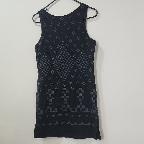 Monoreno Vtg Black and White Geometric Mini Dress - Picture 9 of 16